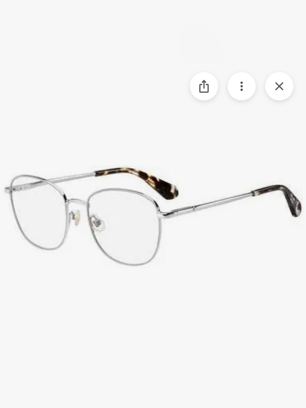 kate spade Gold Metal Frame Glasses with Tortoiseshell Temples